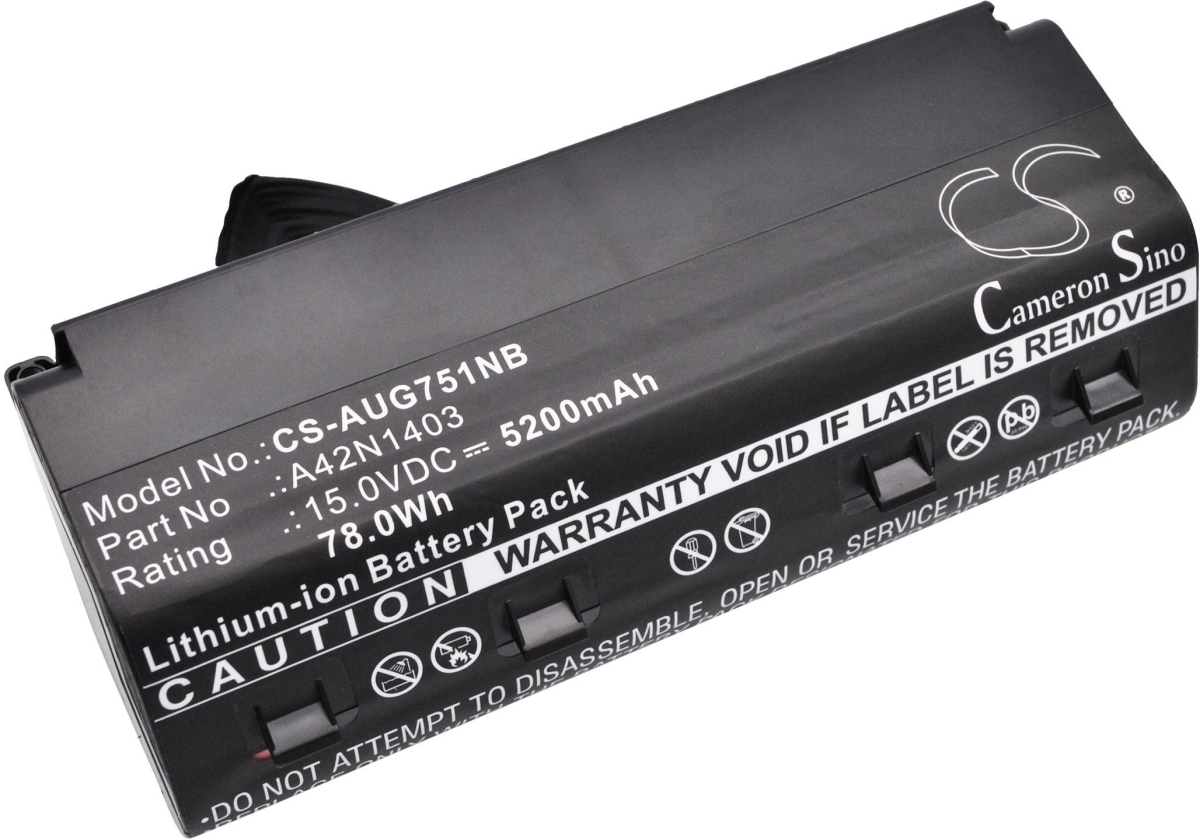 Батерия за лаптоп ASUS G751J  A42NI403 15V 5200mAh CAMERON SINOна ниска цена с бърза доставка - BestPC.BG