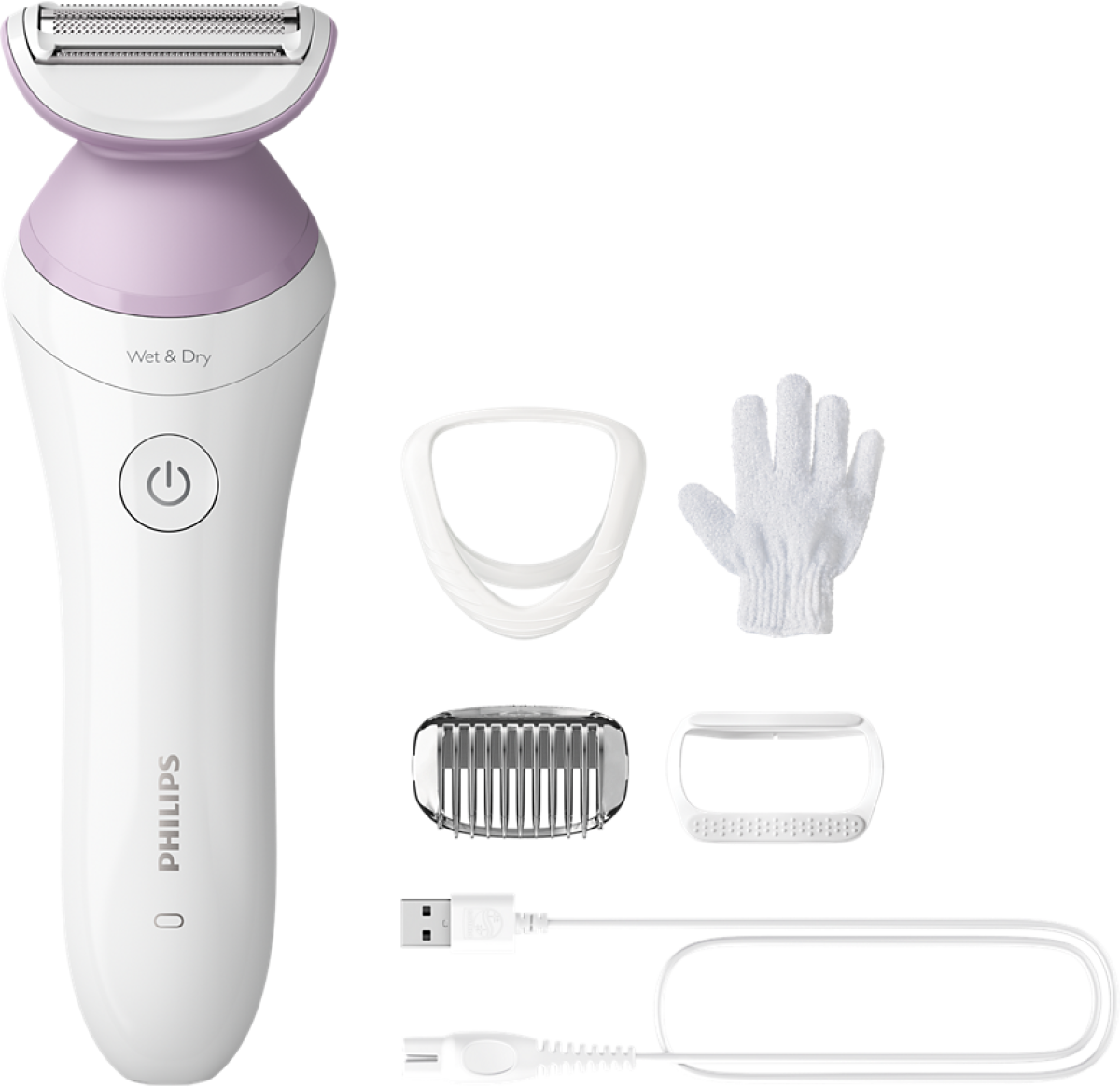Епилатор PHILIPS Безжична самобръсначка с употреба на мокро и сухо, Lady Shaver Series 6000на ниска цена с бърза доставка - BestPC.BG