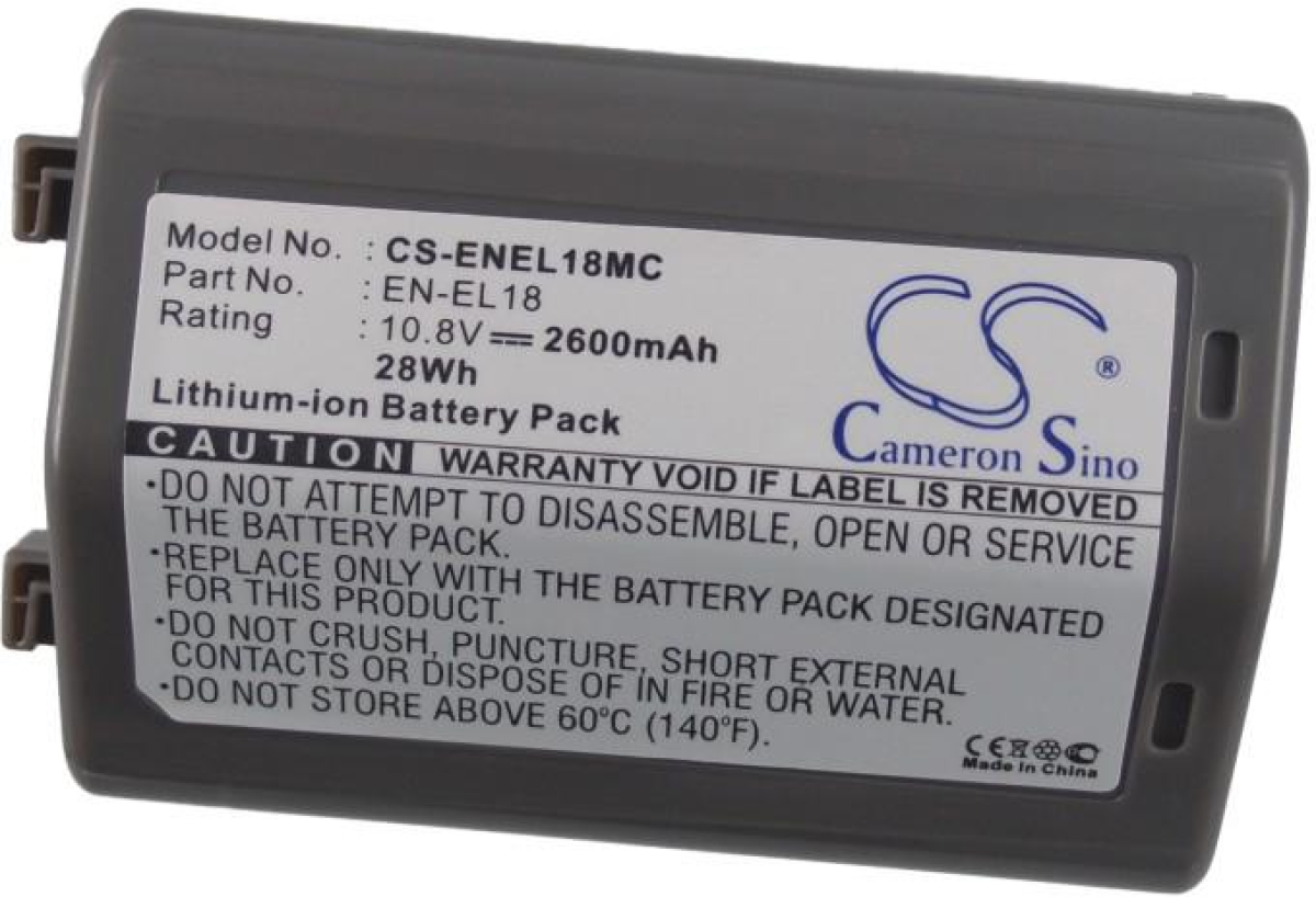 Продукт Батерия за апарат NIKON D4,D5,D500,D800  EN-EL18MC  10.8V 2600mAh  LiIon   Cameron Sinoна ниска цена с бърза доставка - BestPC.BG