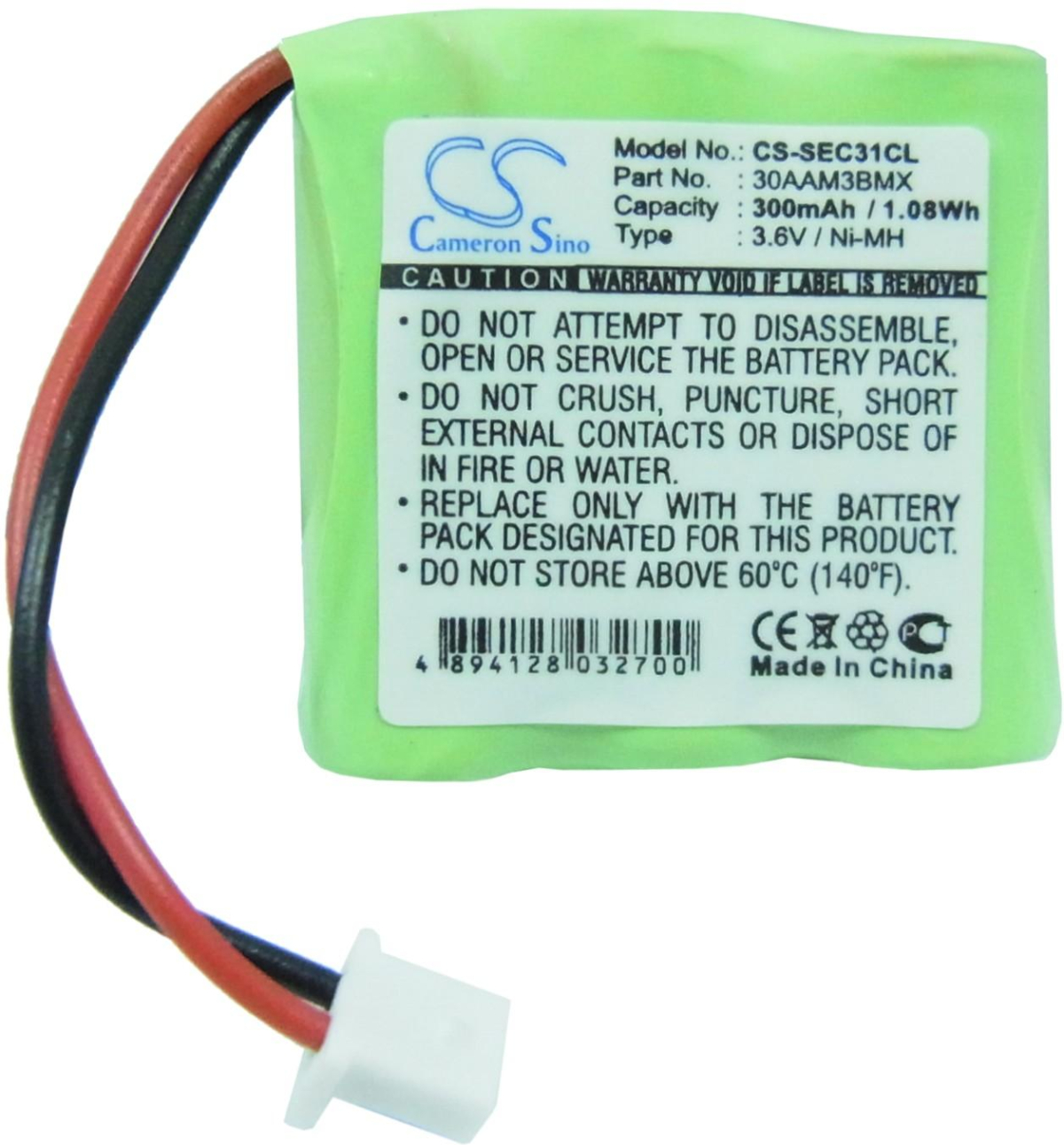 Батерия за смартфон Cameron Sino - Съвместим със SAGEM DECT31, DECT32 , MISTRAL220, 300 mAh, 3.6 V; CS-SEC31CLна ниска цена с бърза доставка - BestPC.BG