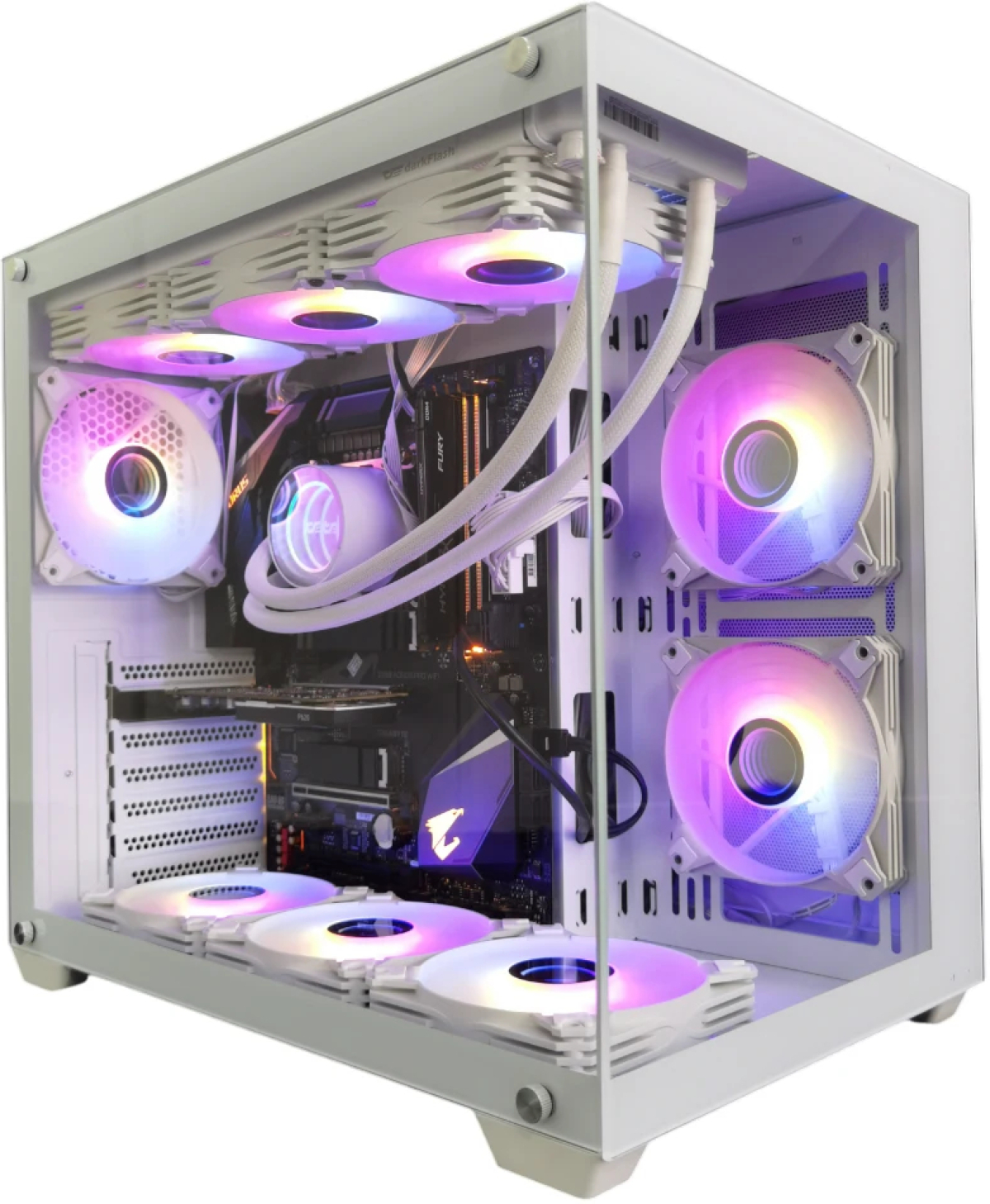 Darkflash кутия Case ATX - C285P Whiteна ниска цена с бърза доставка - BestPC.BG