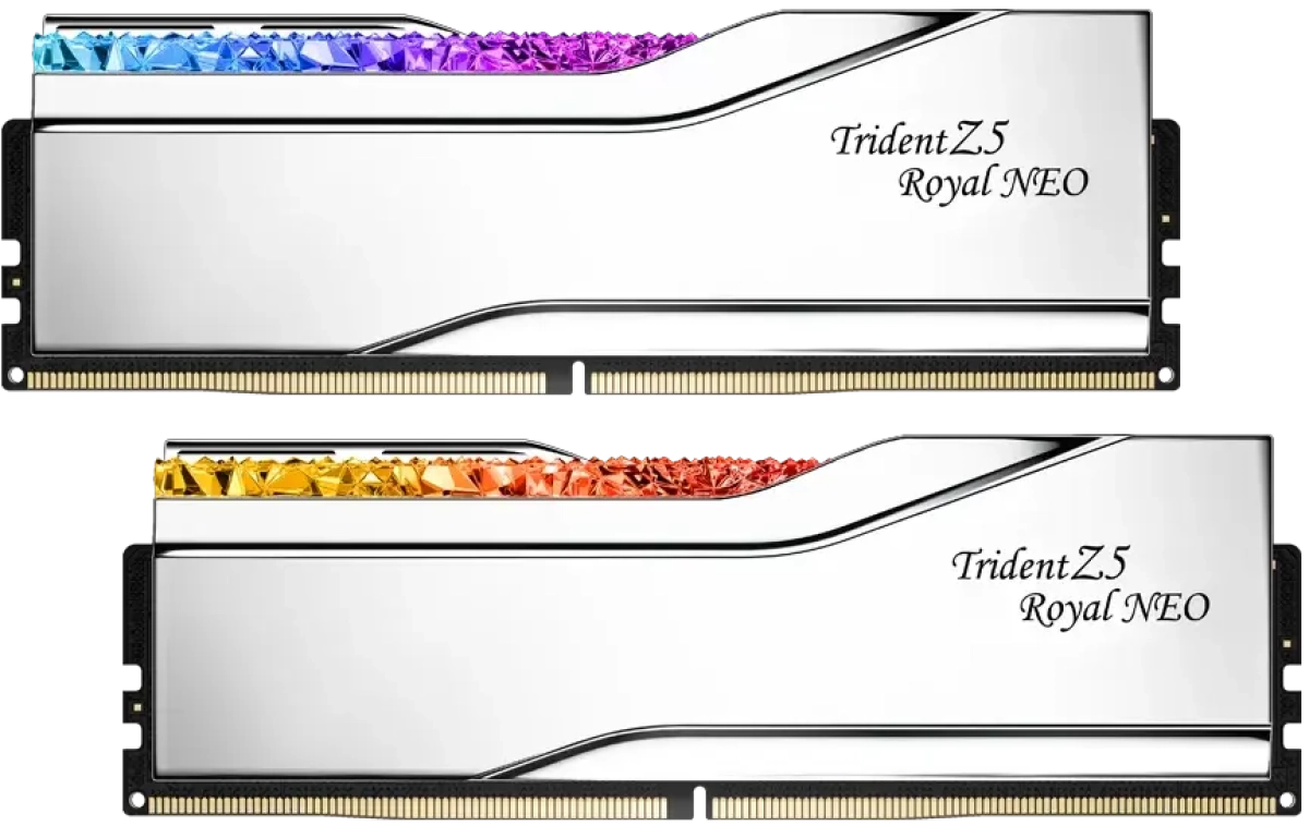Памет G.SKILL Trident Z5 Royal Neo - 64 GB (2 x 32 GB) DDR5, 6000 MT/s., 1.45 V, AMD EXPO; F5-6000J2636H32GX2-TR5NSна ниска цена с бърза доставка - BestPC.BG