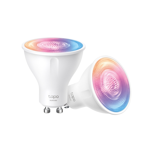 Интелигентна електрическа крушка TP-Link Tapo L630(2-Pack) Spotlight Dimmable Multicolorна ниска цена с бърза доставка - BestPC.BG