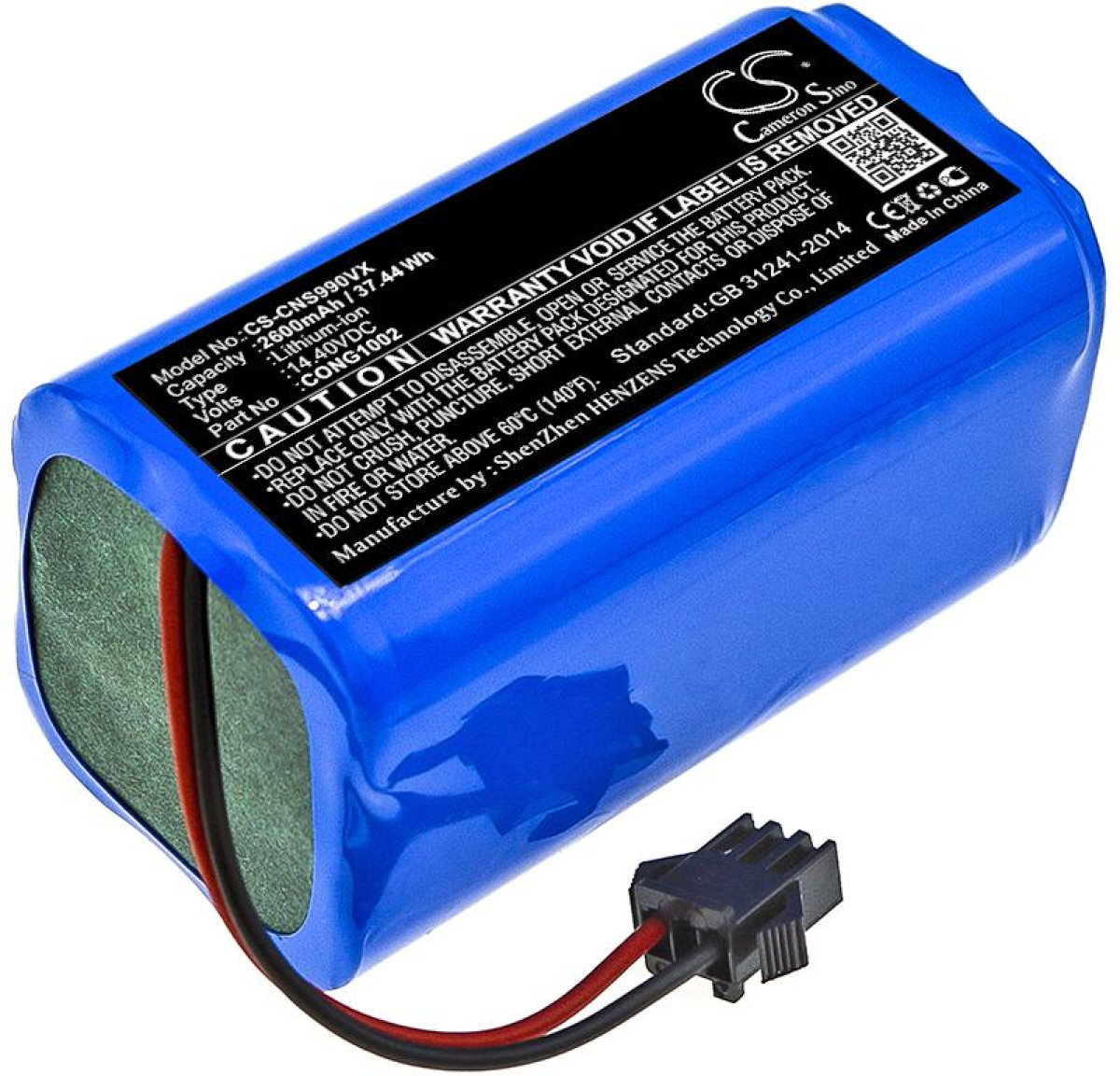 Продукт Батерия за прахосмукачка CECOTEC CONGA 1090, CONGA 950  LiIon 14,4V 2600mAh CAMERON SINOна ниска цена с бърза доставка - BestPC.BG