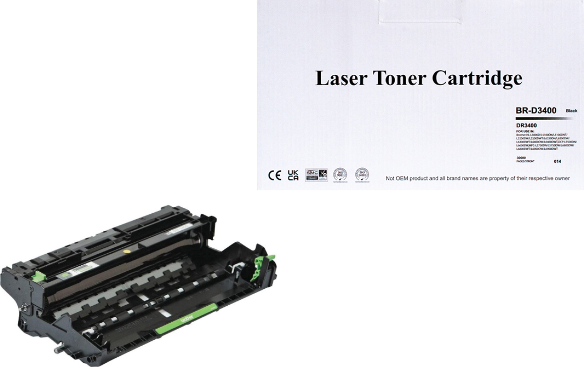 Част Барабанна касета/модул DR-3400 BROTHER HL-L5000/L5100/L6400/L6900на ниска цена с бърза доставка - BestPC.BG