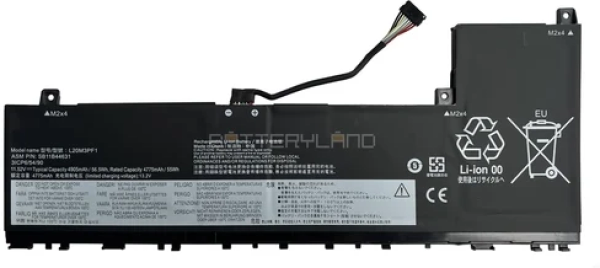 L20M3PF1 батерия за лаптоп Lenovo, 3 клетки, 11.55V, 54Whна ниска цена с бърза доставка - BestPC.BG