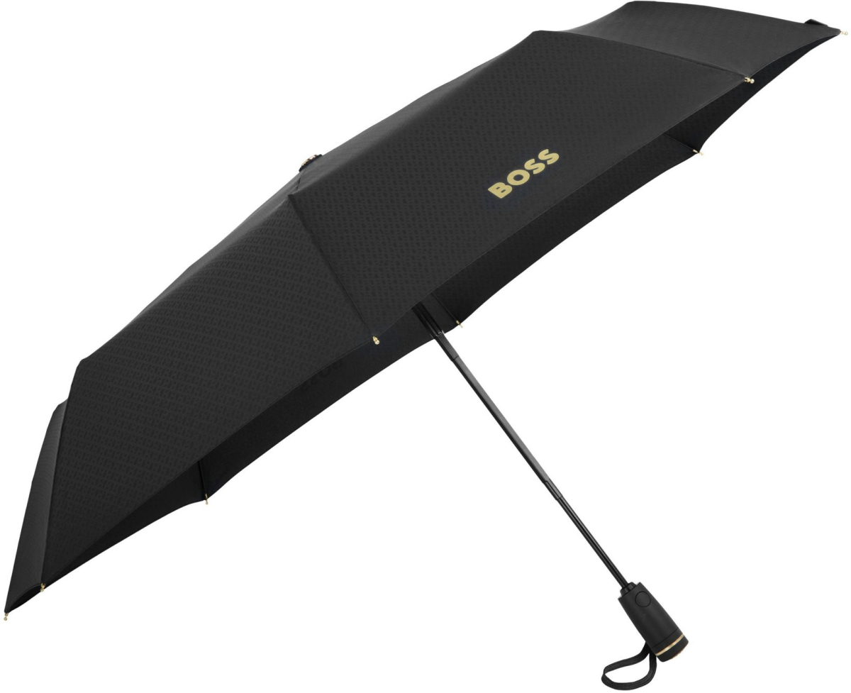 Продукт Чадър Hugo Boss Pocket Double B, сгъваем, черно-златистна ниска цена с бърза доставка - BestPC.BG