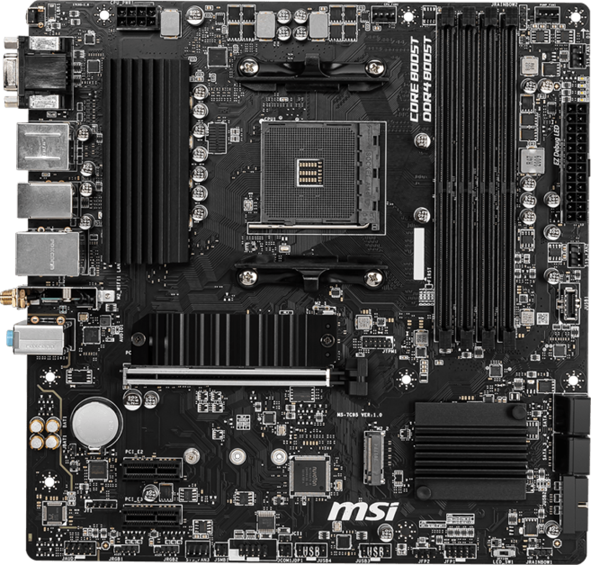 Дънна платка MSI B550M PRO-VDH WIFI 4xDDR4 ATX HDMI DP VGA USB MBна ниска цена с бърза доставка - BestPC.BG