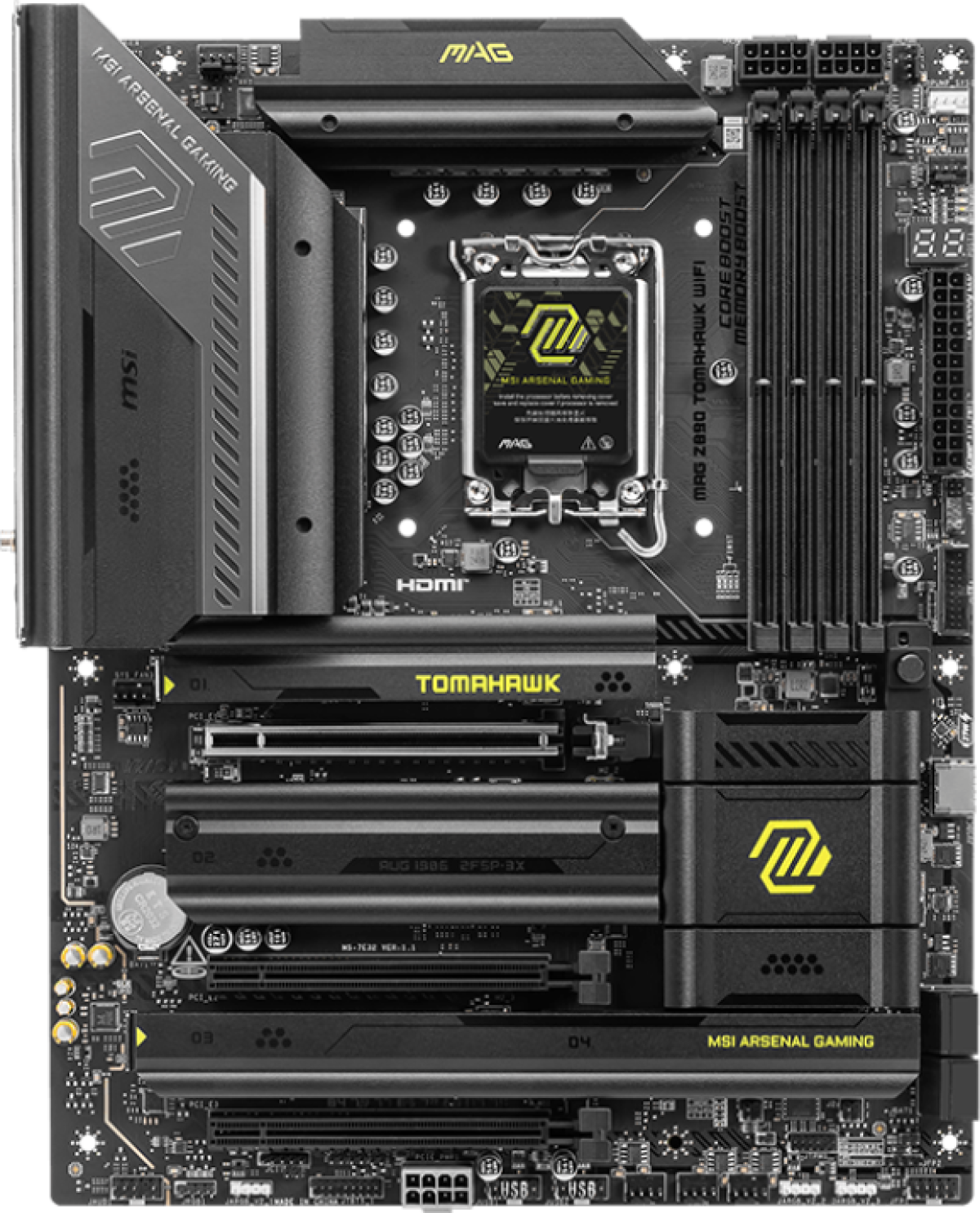 Дънна платка MSI MAG Z890 TOMAHAWK WIFI LGA1851 4xDDR5 ATX HDMI 2xDP USB MBна ниска цена с бърза доставка - BestPC.BG