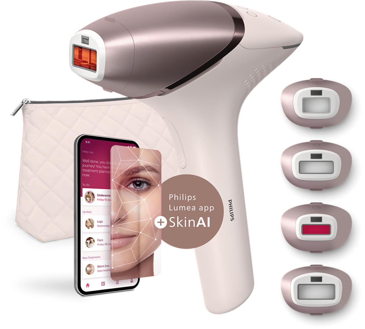 PHILIPS Lumea IPL 9900 Series, Фотоепилатор за обезкосмяване със SenseIQна ниска цена с бърза доставка - BestPC.BG