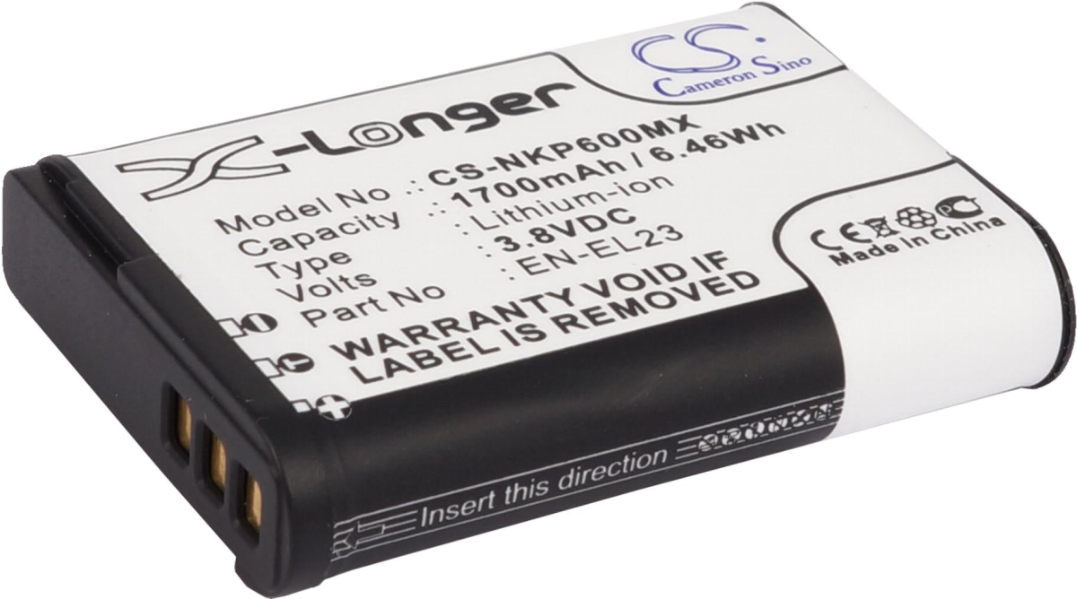 Аксесоар за фотоапарат Батерия за апарат NIKON EN-E23  Coolpix P600; P900  LiIon 3,8V  1700mAh  Cameron Sinoна ниска цена с бърза доставка - BestPC.BG