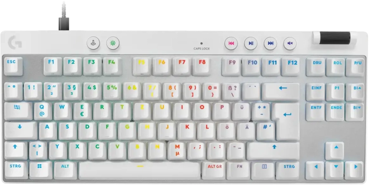 Геймърска механична клавиатура Logitech G Pro X RAPID TKL, Magnetic Analog Switch, Бялна ниска цена с бърза доставка - BestPC.BG