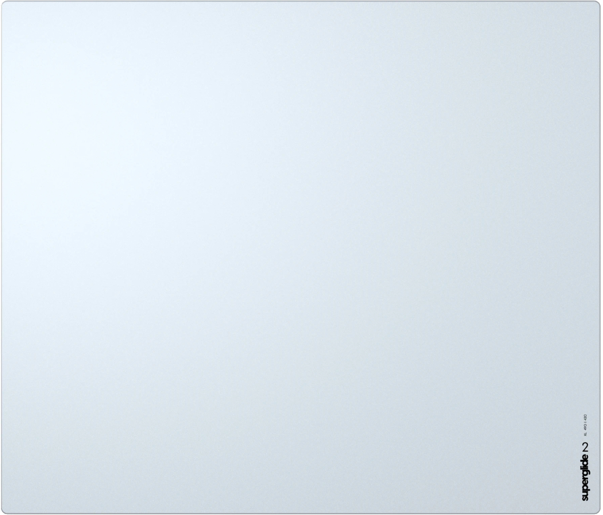 Подложка за мишка Геймърска Superglide професионален стъклен геймърски Gaming Glass Mousepad Superglide Pad v2 XL Whiteна ниска цена с бърза доставка - BestPC.BG