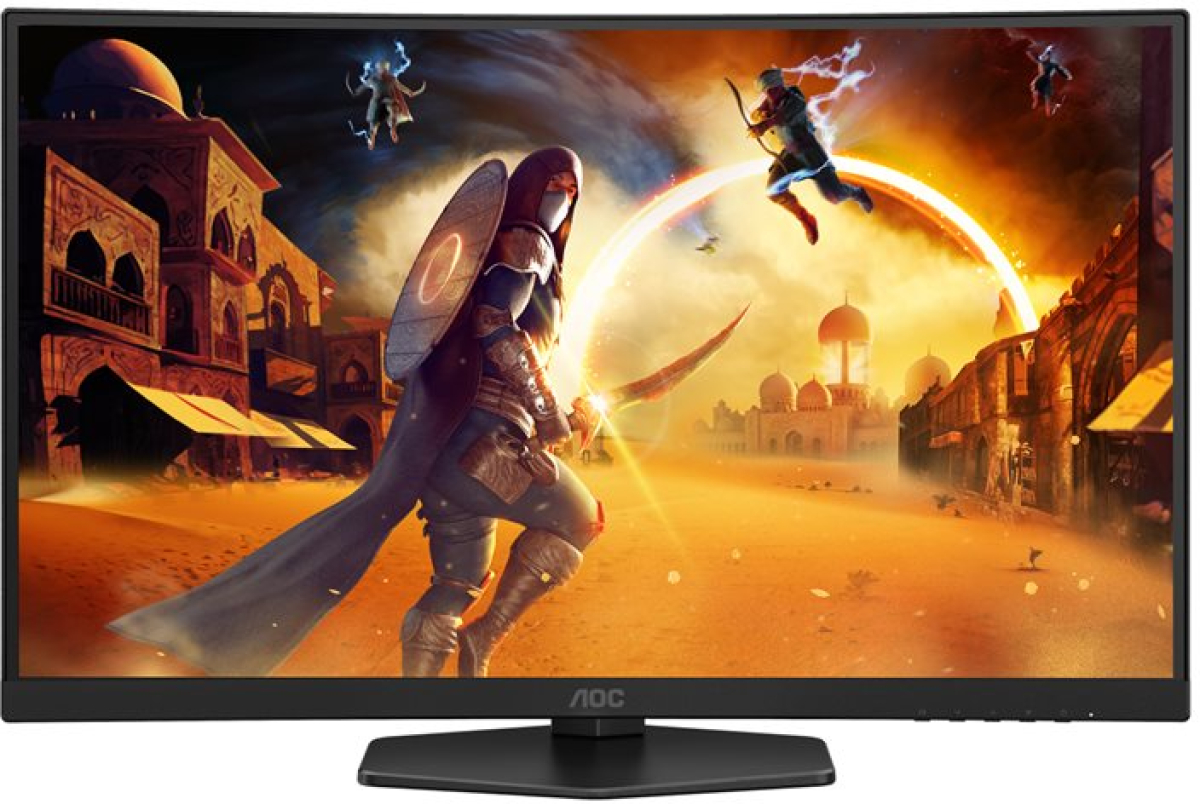 Монитор Геймърски AOC GAMING - 27", 1920 x 1080 Full HD, 16:9, VA панел, 280 Hz, 0.3 ms. (MPRT), Сиво - черенна ниска цена с бърза доставка - BestPC.BG
