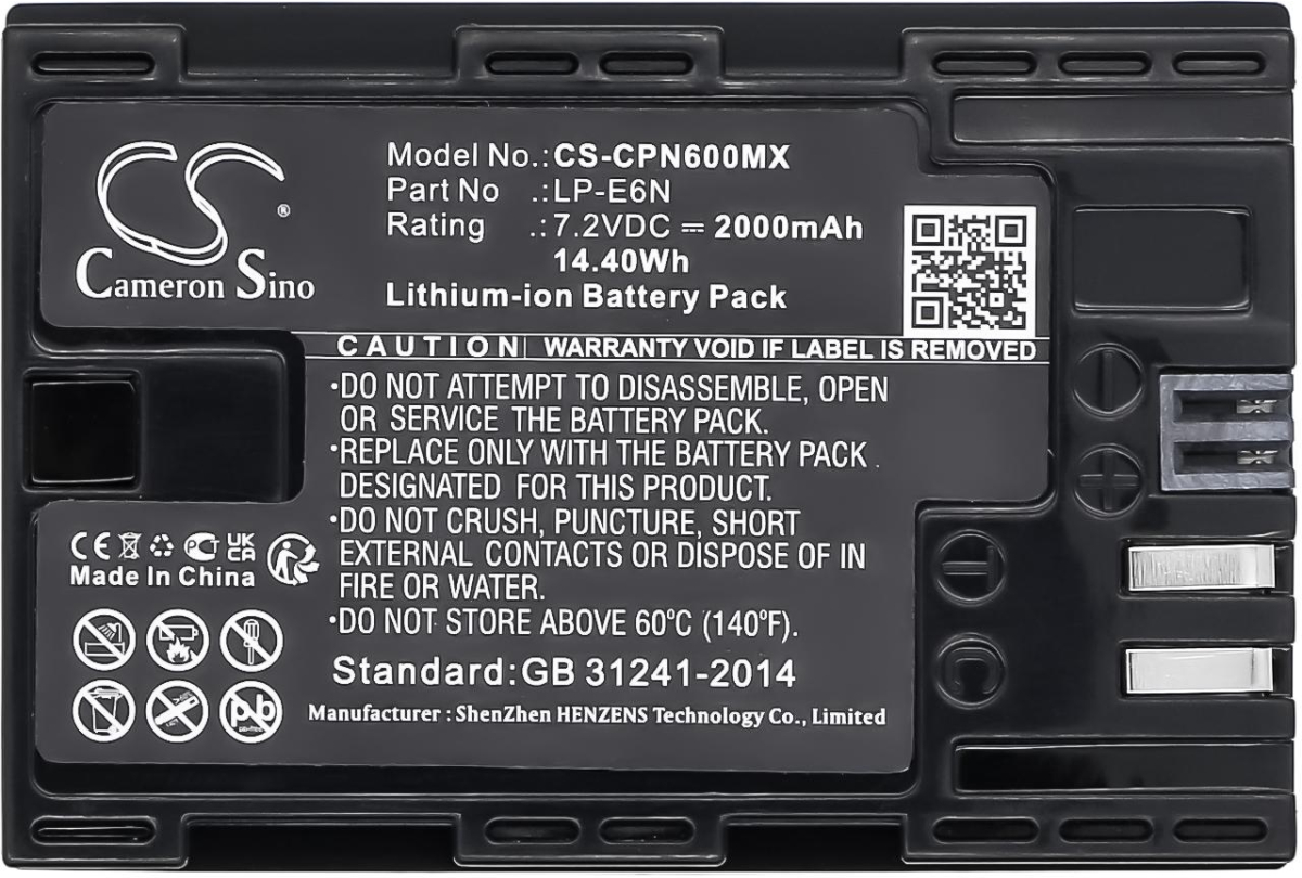 Батерия за фотоапарат CANON EOS 5D, EOS 60D LiIon 7.2V 2000mAh Cameron Sinoна ниска цена с бърза доставка - BestPC.BG