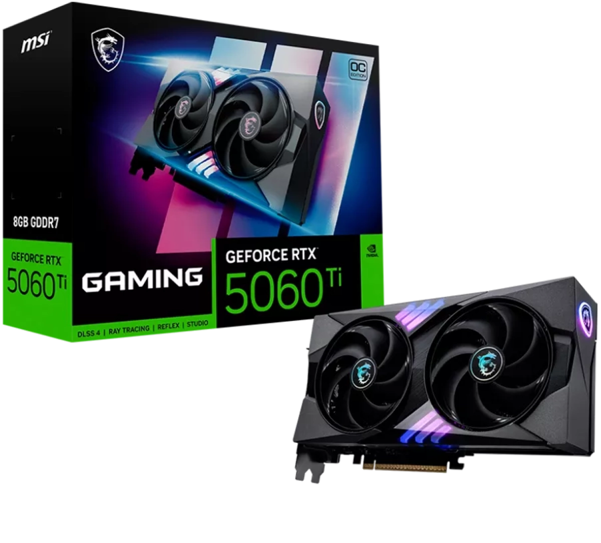 Видеокарта MSI Video Card Nvidia GeForce RTX 5060 Ti 8G GAMING OC, 8GB GDDR7на ниска цена с бърза доставка - BestPC.BG