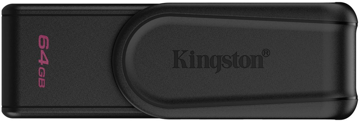 KINGSTON 64GB, USB 3.2 Gen 1, DataTraveler Exodia S, Чернана ниска цена с бърза доставка - BestPC.BG