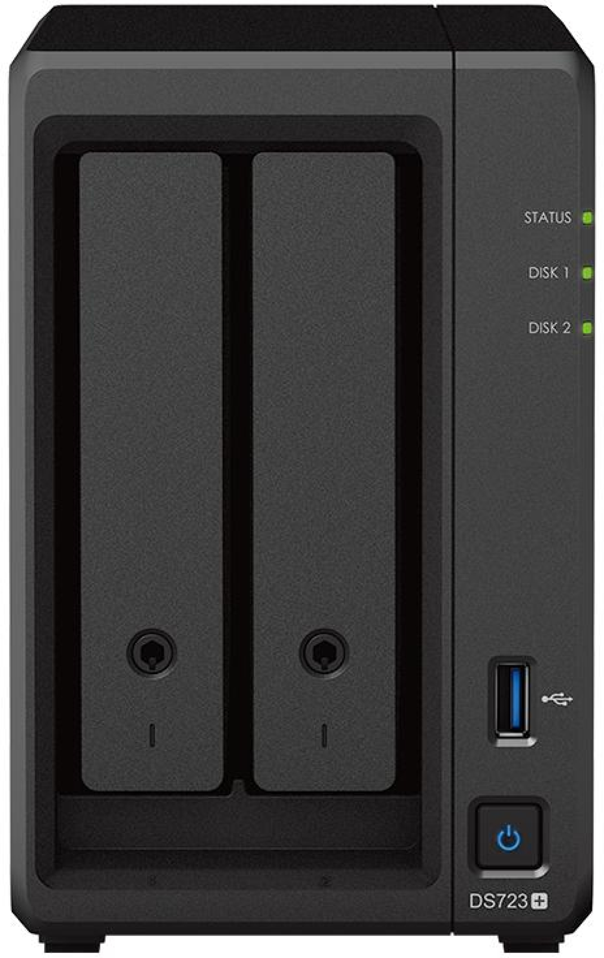 Мрежов сторидж (NAS/SAN) Сторидж NAS Synology DS723+, За 2 диска, До 108TB, 2 GB DDR4, Гигабит, USB3.2на ниска цена с бърза доставка - BestPC.BG