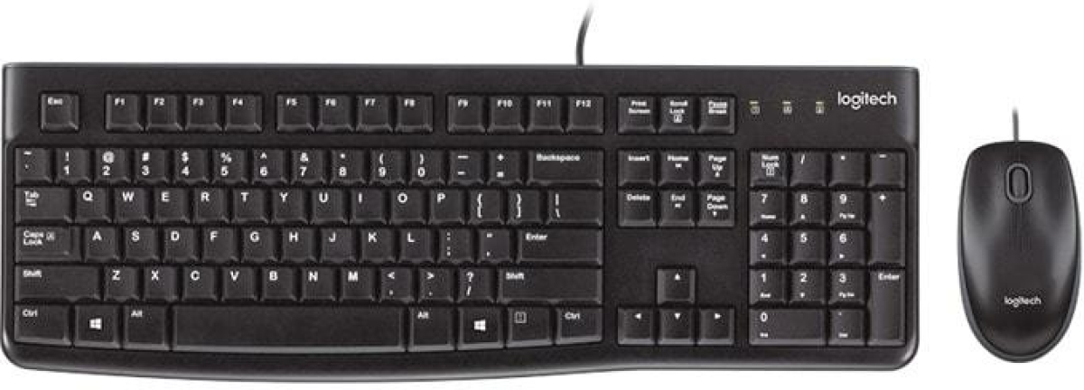 Kомплект клавиатура с мишка Logitech MK120 US-Layout - Чернана ниска цена с бърза доставка - BestPC.BG