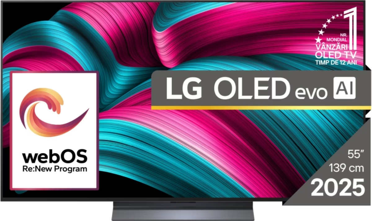 Телевизор LG OLED55C51LA, 55" UHD OLED evo, 4K (3840 x 2160), Wi-Fi 6, Bluetooth, HDMI, USB,на ниска цена с бърза доставка - BestPC.BG