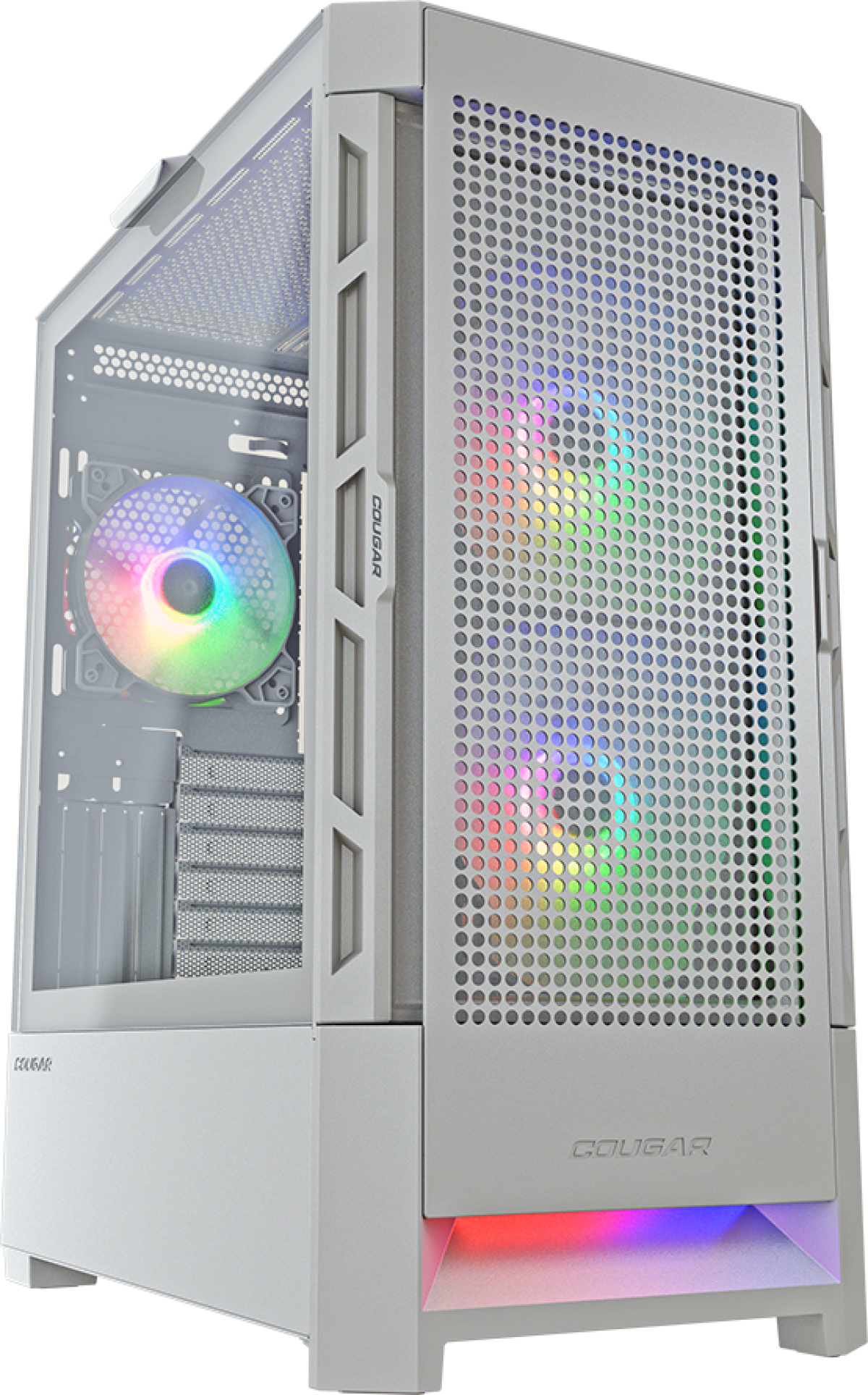 Кутия COUGAR AIRFACE RGB PC Case, Mid Tower, Whiteна ниска цена с бърза доставка - BestPC.BG