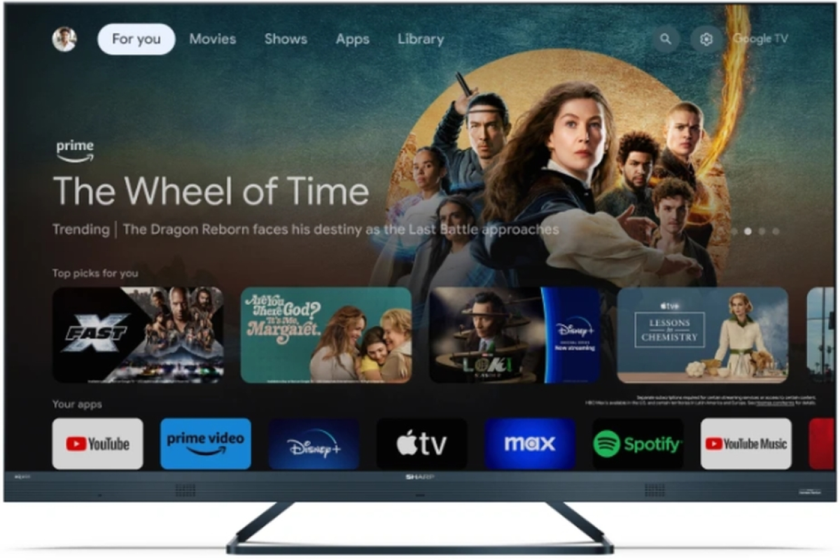 Телевизор Sharp 55FQ8EG, 55" QLED GOOGLE TV, 4Kна ниска цена с бърза доставка - BestPC.BG