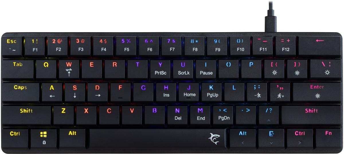 SBOX GK-006111 :: Клавиатура White Shark, NAGAMAKI, механична, OUTEMU, червени клавиши, чернана ниска цена с бърза доставка - BestPC.BG