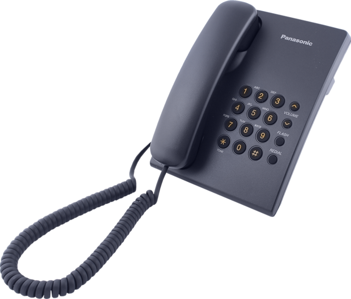 Стационарен телефон Panasonic KX-TS500 - черенна ниска цена с бърза доставка - BestPC.BG