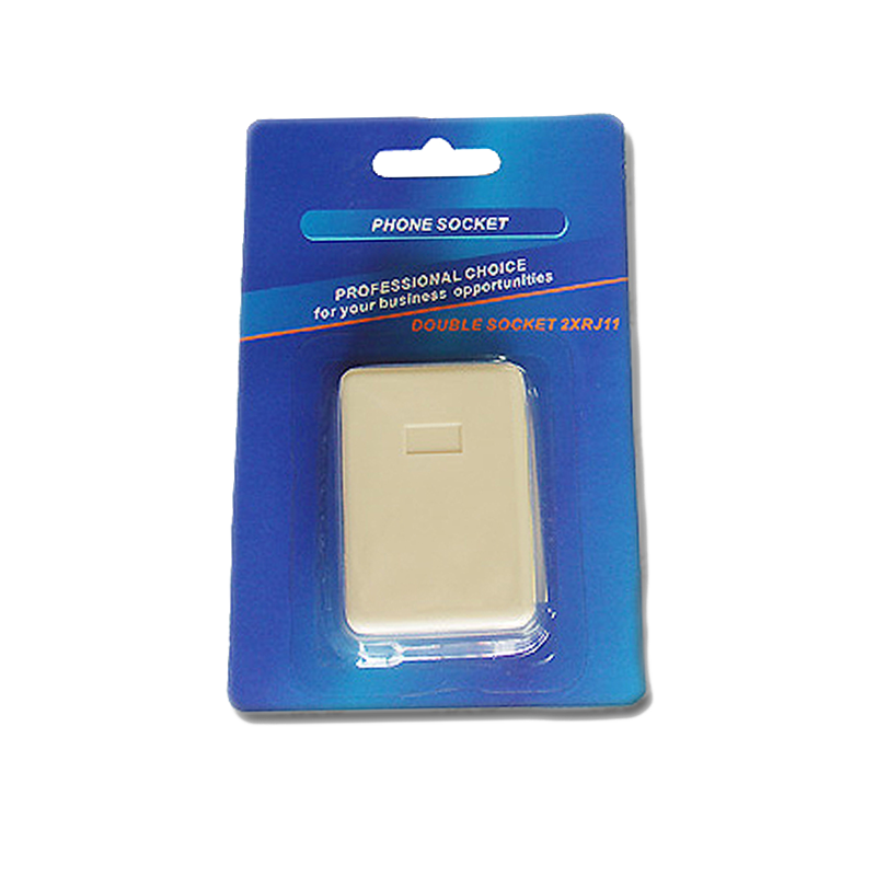 Двойна телефонна розетка 2 х RJ11на ниска цена с бърза доставка - BestPC.BG