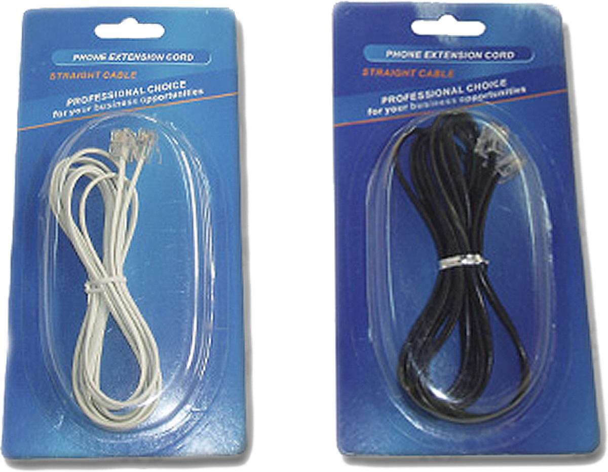 Телефонен кабел - линеен 2 м.на ниска цена с бърза доставка - BestPC.BG