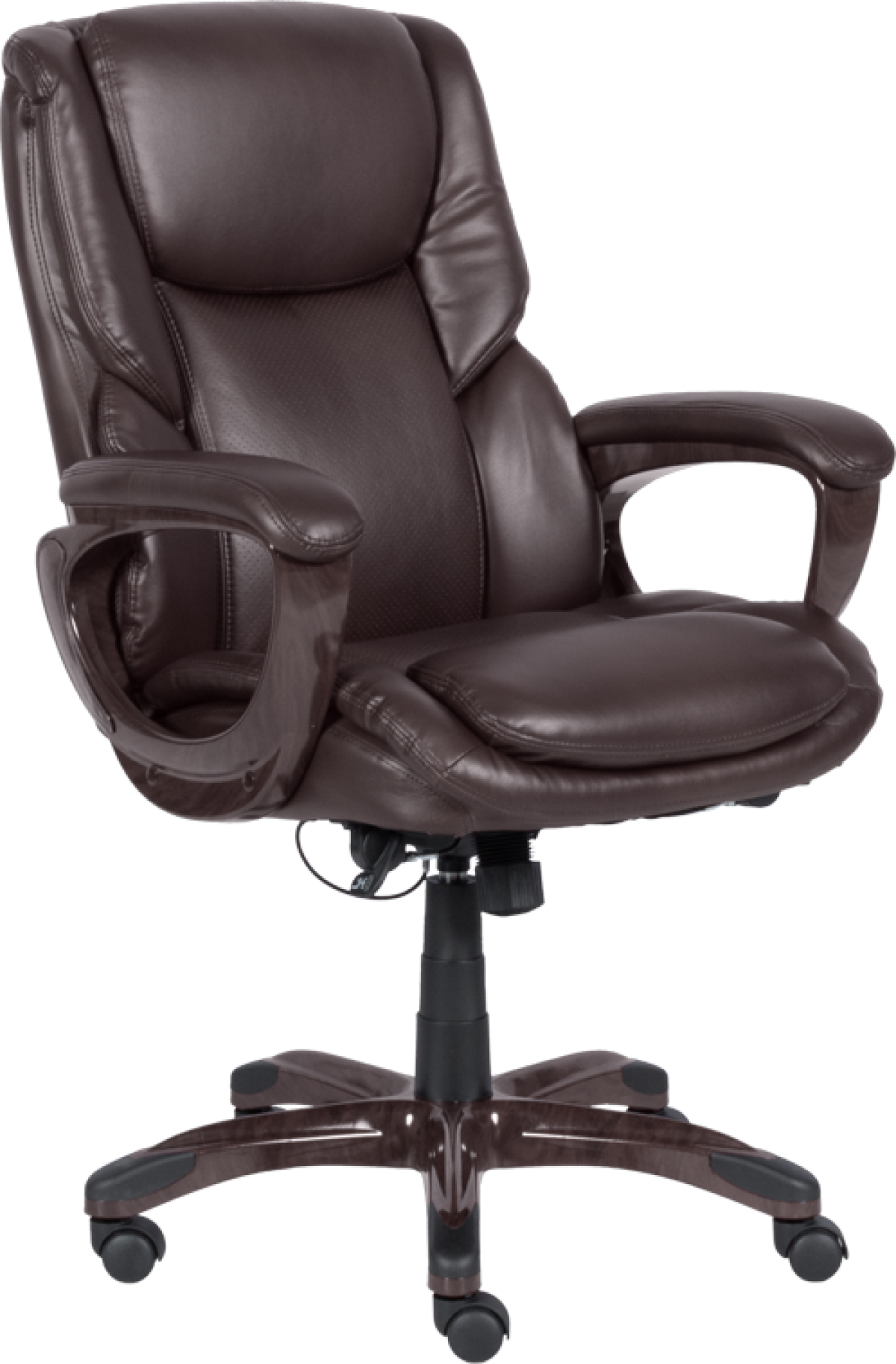 Президентски офис стол Carmen 5025 - тъмнокафявна ниска цена с бърза доставка - BestPC.BG