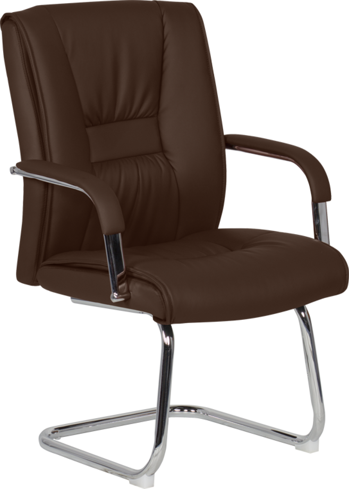 Посетителски стол Carmen 6540 - кафявна ниска цена с бърза доставка - BestPC.BG