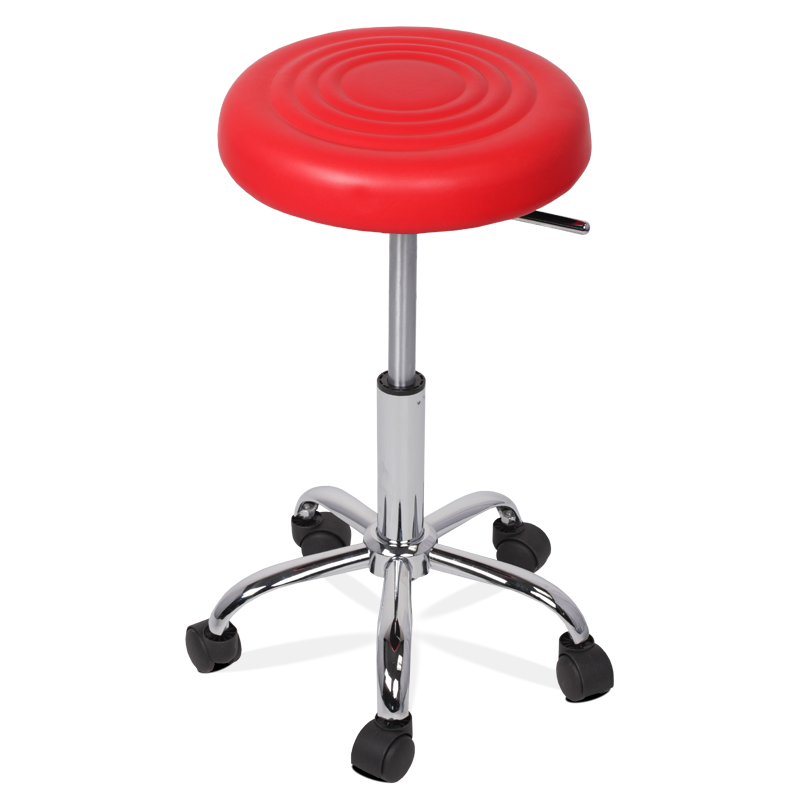 Табуретка с колелца Carmen 3075 - червенна ниска цена с бърза доставка - BestPC.BG