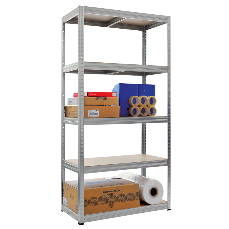 Метален стелаж STAR 180x90x45 см, до 350 на рафт - цинкна ниска цена с бърза доставка - BestPC.BG