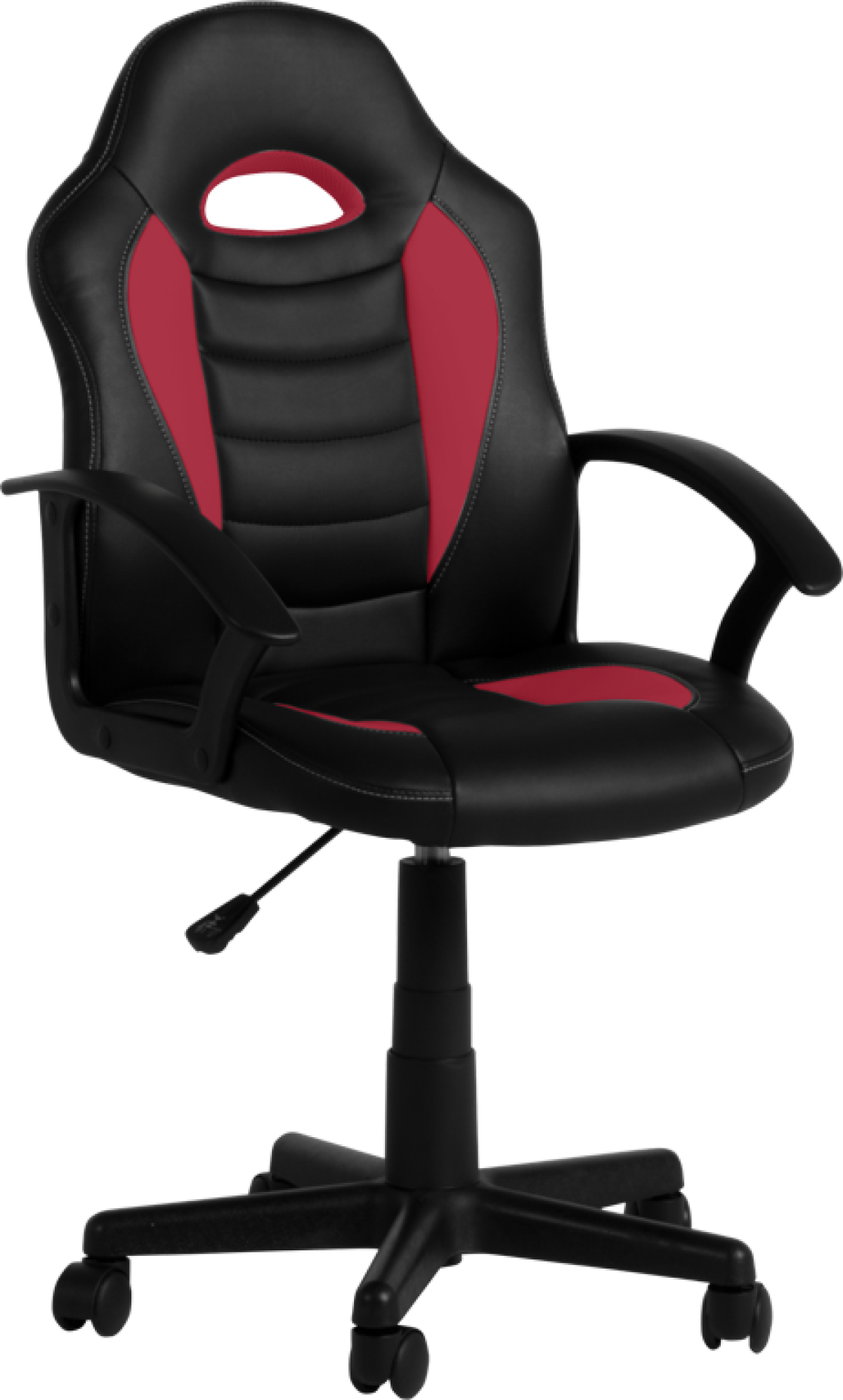 Работен стол Carmen 7526 - черно-червенна ниска цена с бърза доставка - BestPC.BG