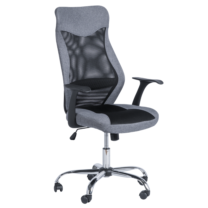 Президентски офис стол Carmen 7528 - сивна ниска цена с бърза доставка - BestPC.BG