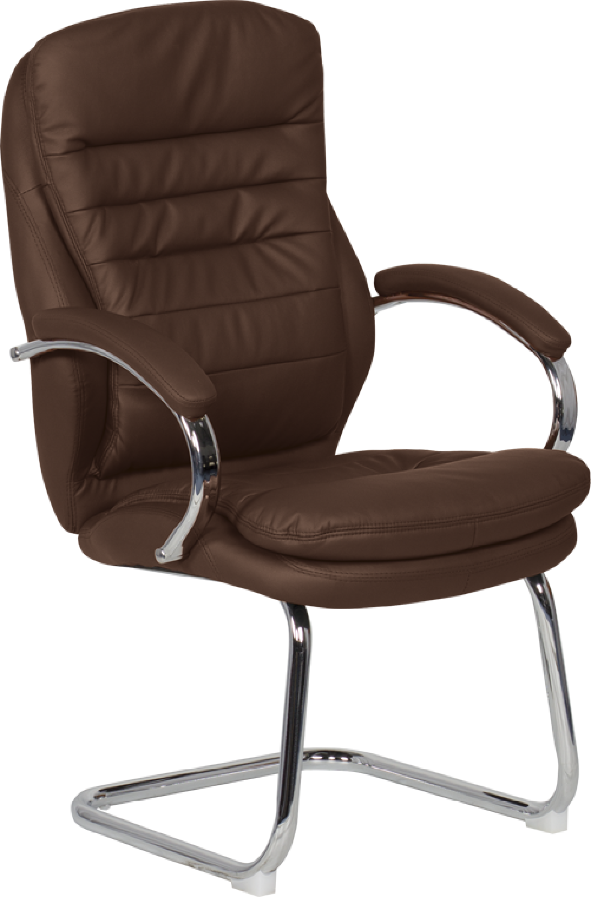 Посетителски стол Carmen 6154 - кафявна ниска цена с бърза доставка - BestPC.BG