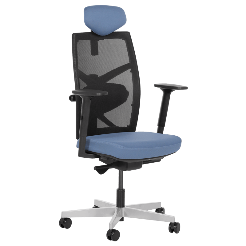 Ергономичен стол FREDO - синна ниска цена с бърза доставка - BestPC.BG