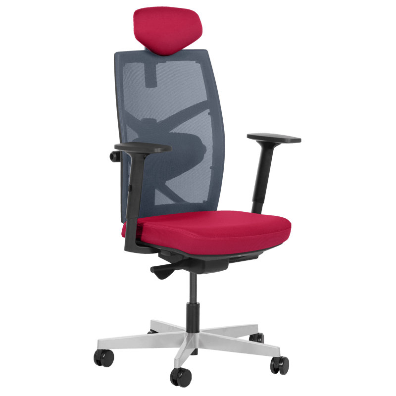 Ергономичен стол FREDO - червенна ниска цена с бърза доставка - BestPC.BG