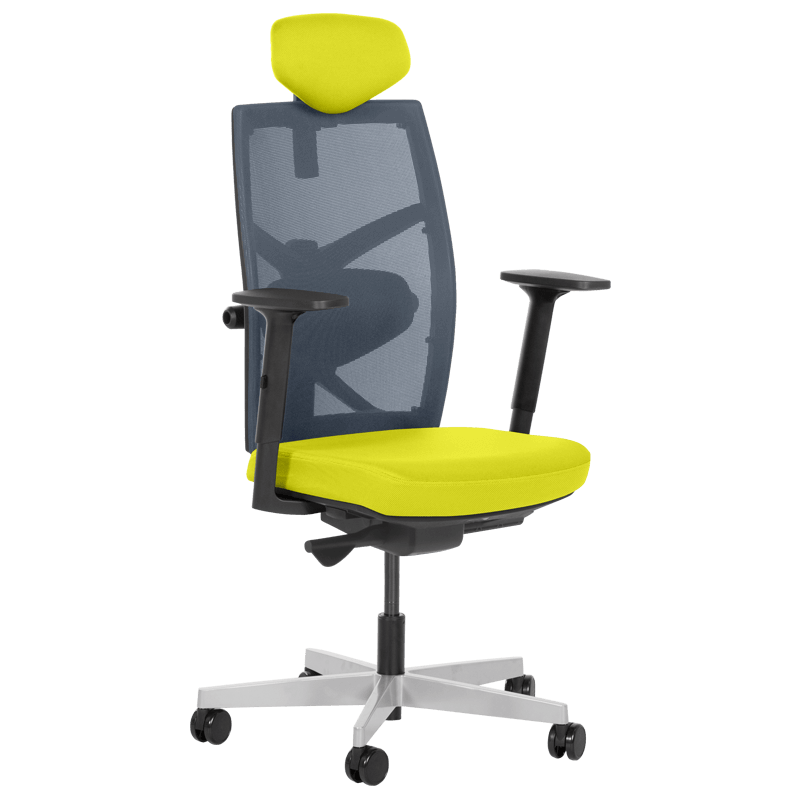 Ергономичен стол FREDO - горчицана ниска цена с бърза доставка - BestPC.BG