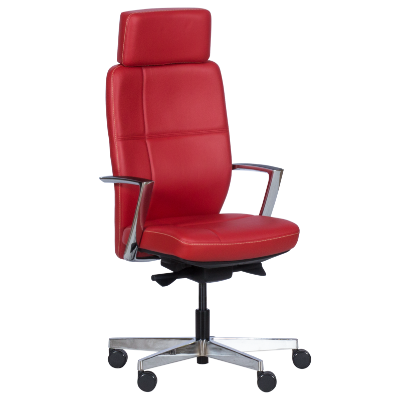 Ергономичен стол SAHARA - червен LUXна ниска цена с бърза доставка - BestPC.BG