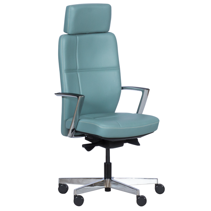 Ергономичен стол SAHARA - морско син LUXна ниска цена с бърза доставка - BestPC.BG