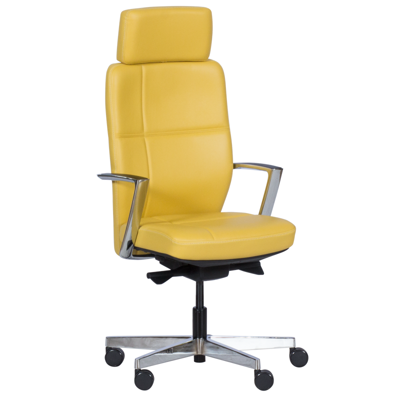 Ергономичен стол SAHARA - горчица LUXна ниска цена с бърза доставка - BestPC.BG