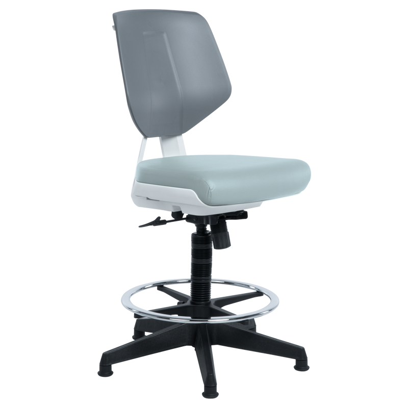 Работен офис стол LAB LUX - сив SILна ниска цена с бърза доставка - BestPC.BG