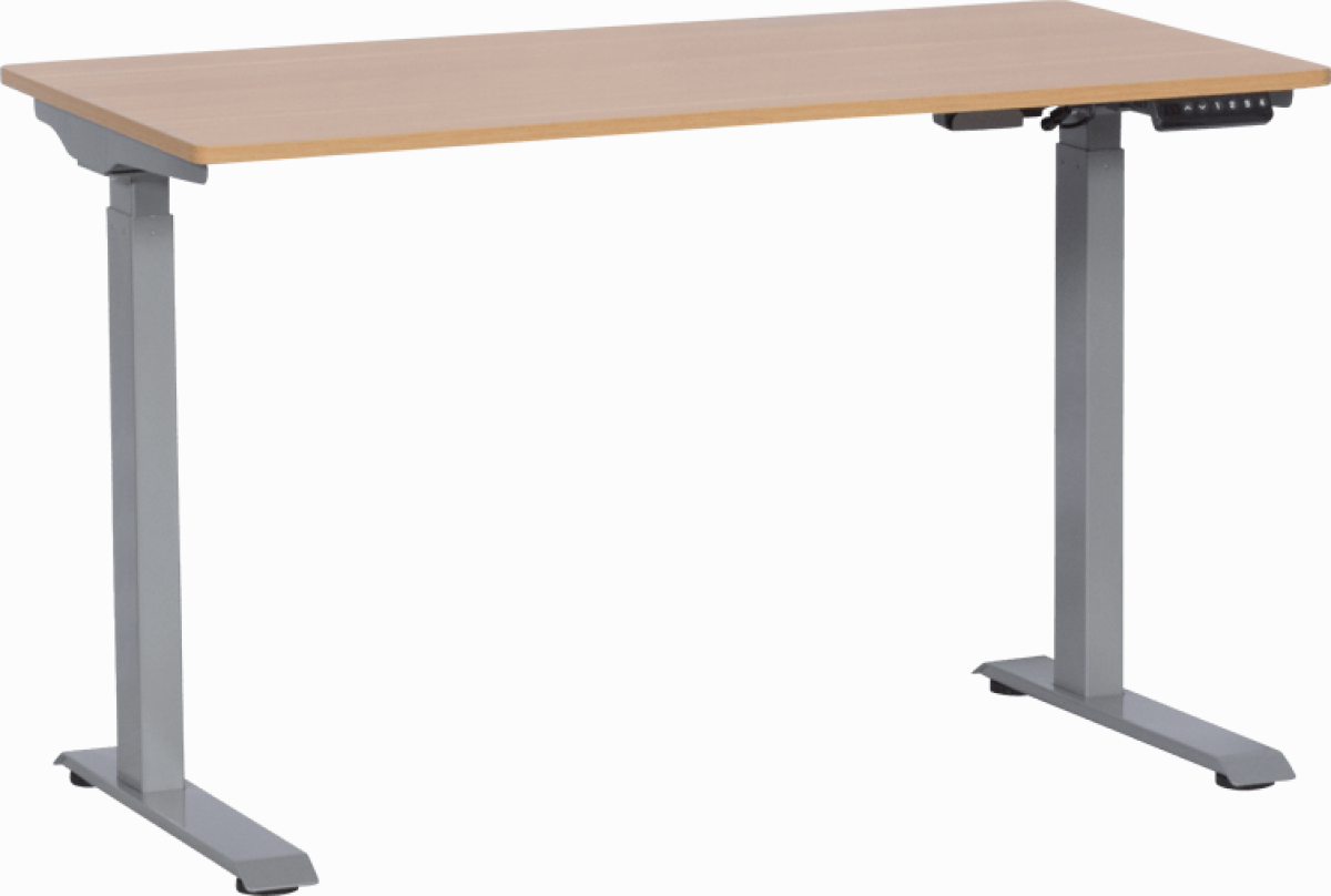 Бюро Ергономично бюро с регулиране на височината Carmen CR-119 - бук-сивна ниска цена с бърза доставка - BestPC.BG