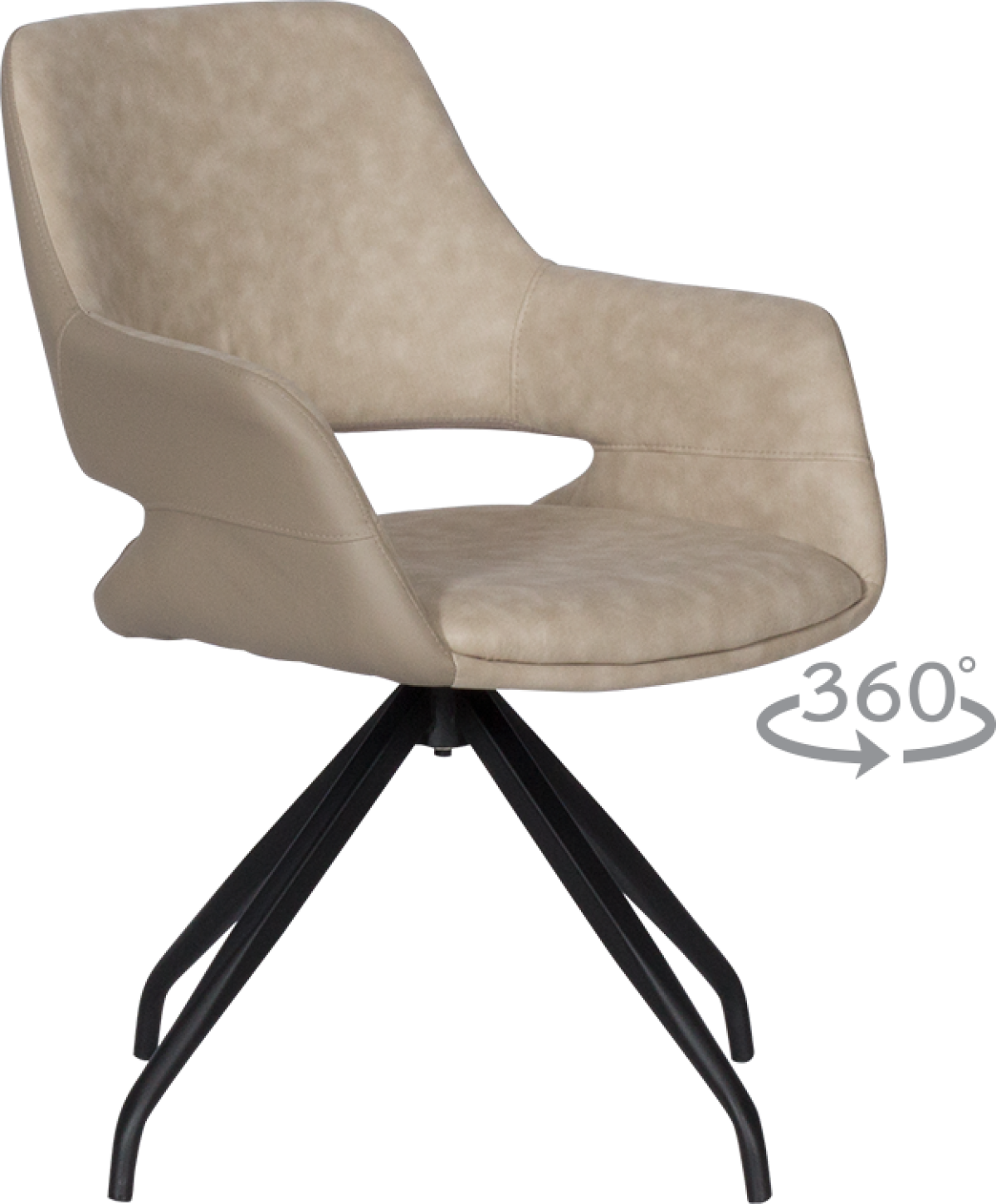 Трапезен стол WINSLOW - шампанско SF 2на ниска цена с бърза доставка - BestPC.BG