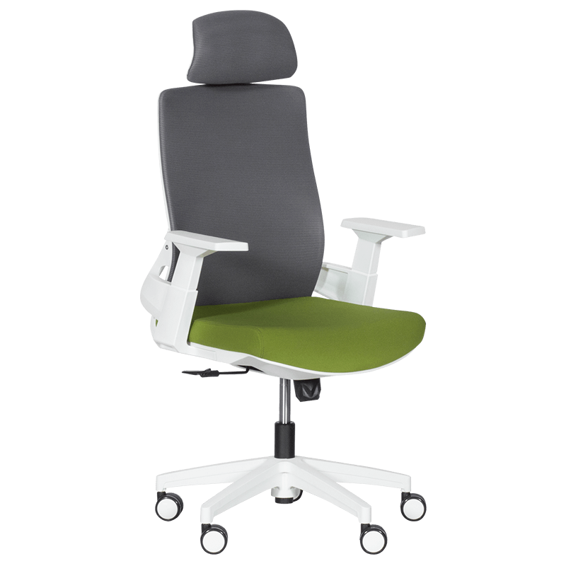 Президентски офис стол Carmen 7546 - тъмнозелен-сивна ниска цена с бърза доставка - BestPC.BG