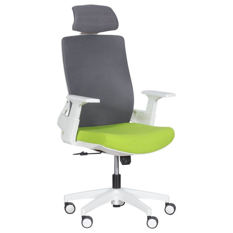 Президентски офис стол Carmen 7546 - зелен-сивна ниска цена с бърза доставка - BestPC.BG