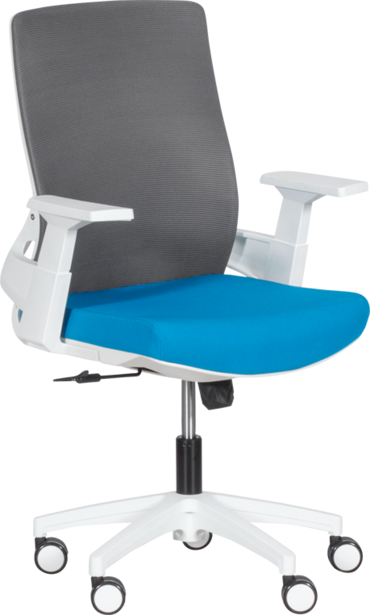 Работен офис стол Carmen 7547 - син-сивна ниска цена с бърза доставка - BestPC.BG