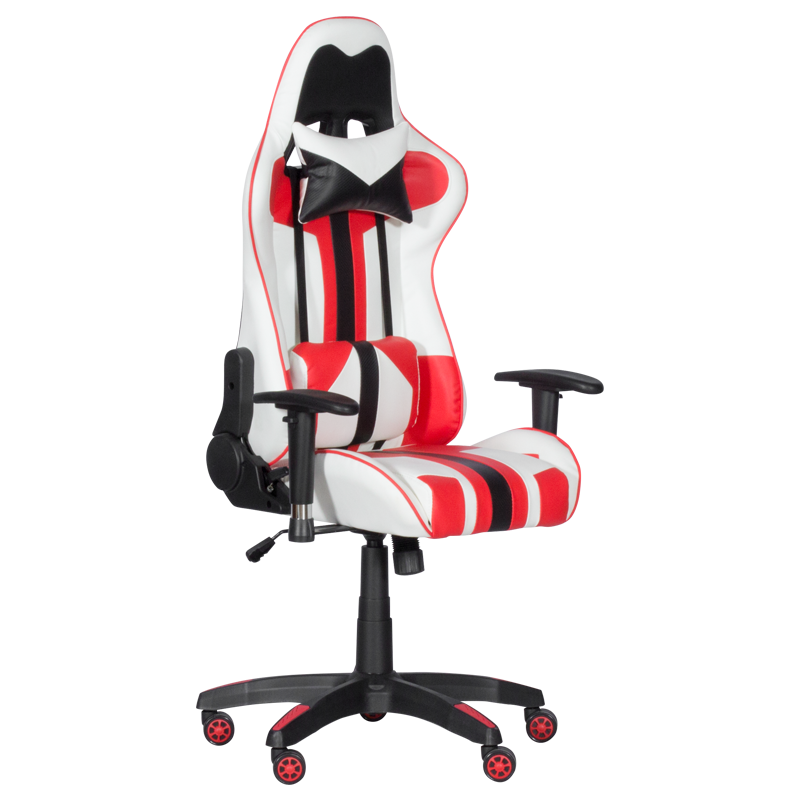 Геймърски стол Carmen 6192 - червен-бялна ниска цена с бърза доставка - BestPC.BG